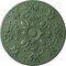 Ekena Millwork Baile Ceiling Medallion (Fits Canopies up to 6"), Hand-Painted Athenian Green, 31 1/4"OD x 2 1/4"P CM31BAAGF - alternate 1